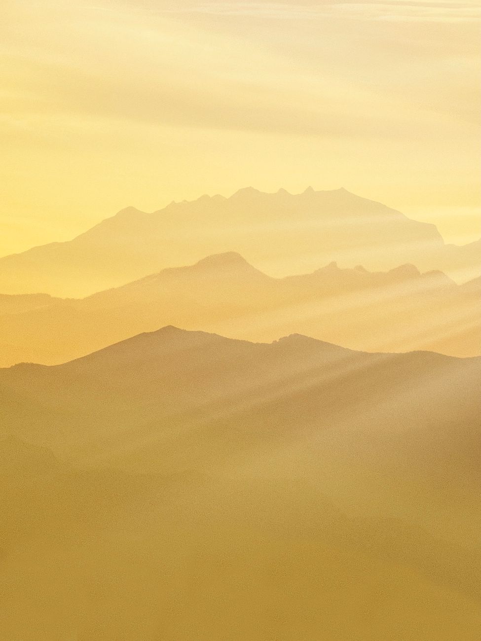 Tranquil luxury alpine vista at dawn